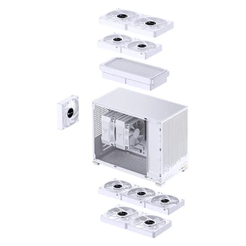 Case JONSBO D32 STD White M-ATX| Mini Tower | VGA 365mm